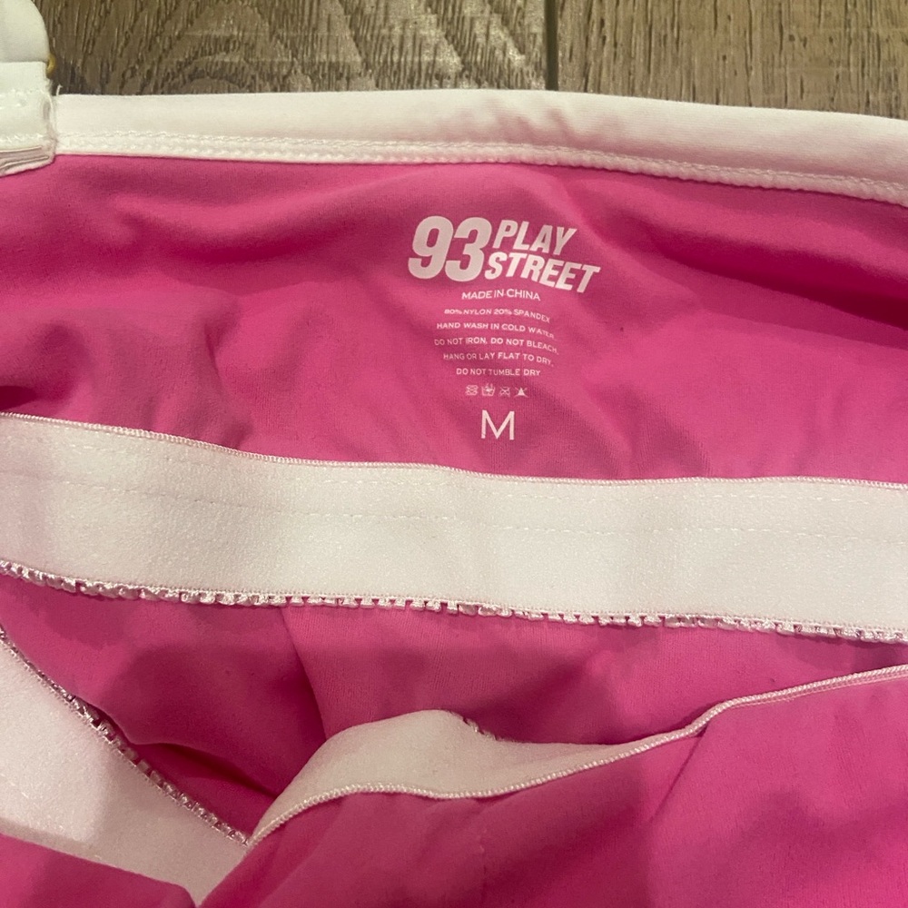 Bubblegum Pink and White Athletic Babydoll Dress- 93 Play Street - Picture 2 of 7